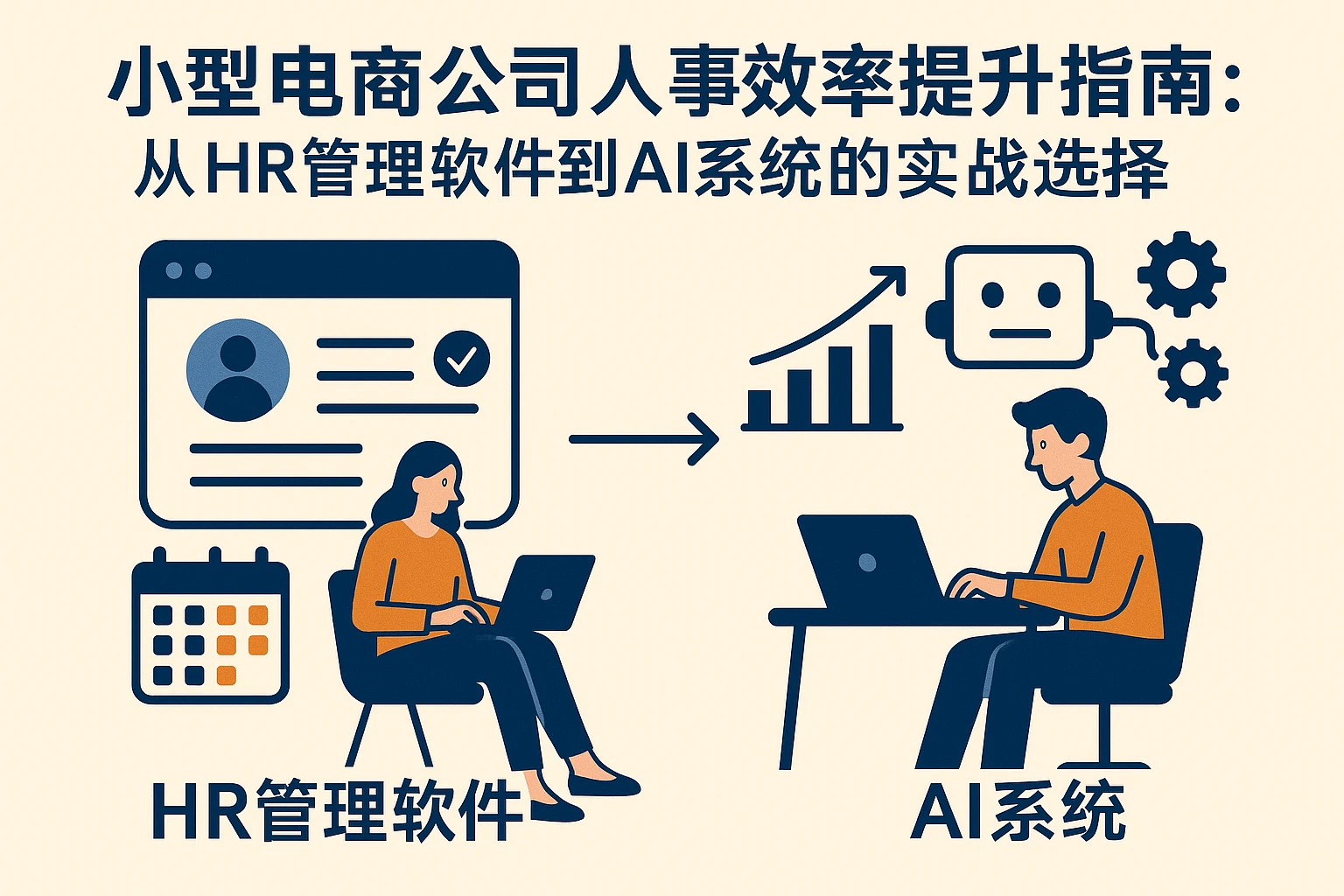 小型电商公司人事效率提升指南：从HR管理软件到AI系统的实战选择