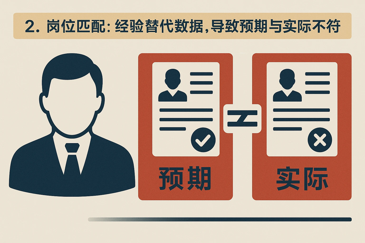 2. 岗位匹配:经验替代数据,导致预期与实际不符