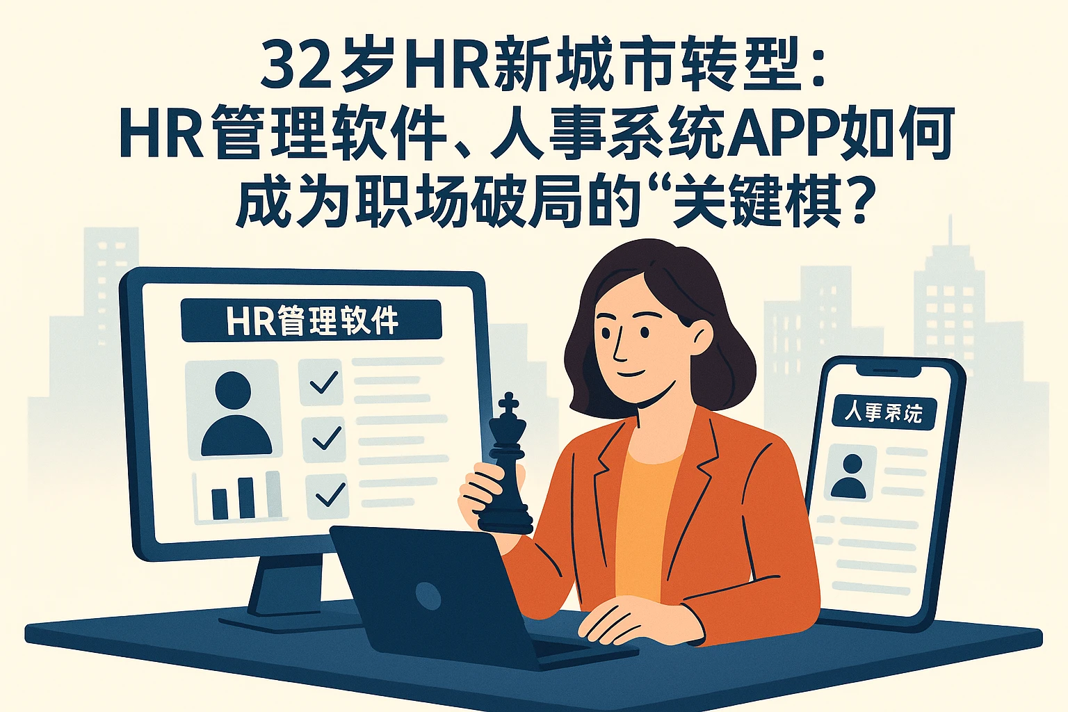 32岁HR新城市转型：HR管理软件、人事系统APP如何成为职场破局的“关键棋”？