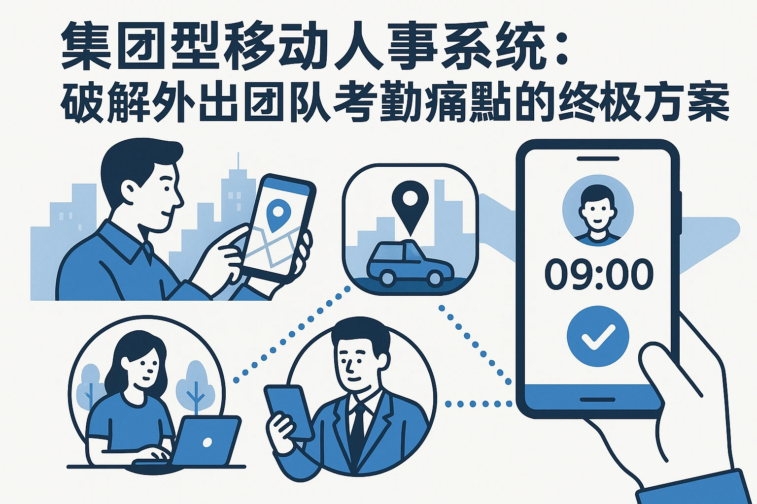 集团型移动人事系统：破解外出团队考勤痛点的终极方案