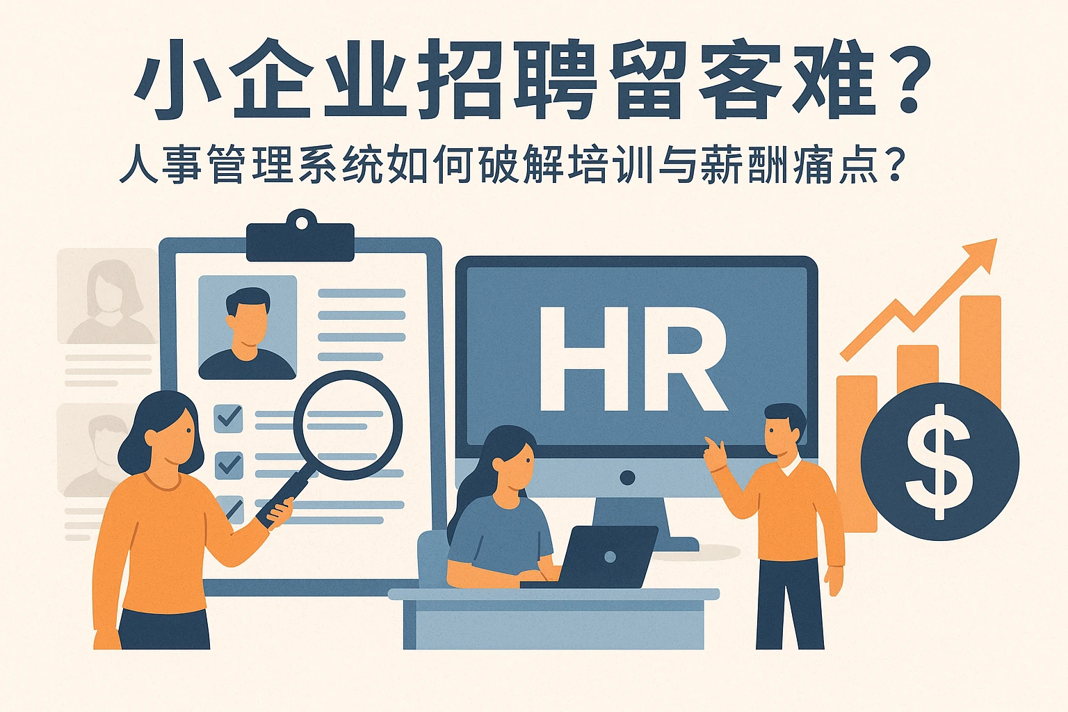 小企业招聘留客难？人事管理系统如何破解培训与薪酬痛点？