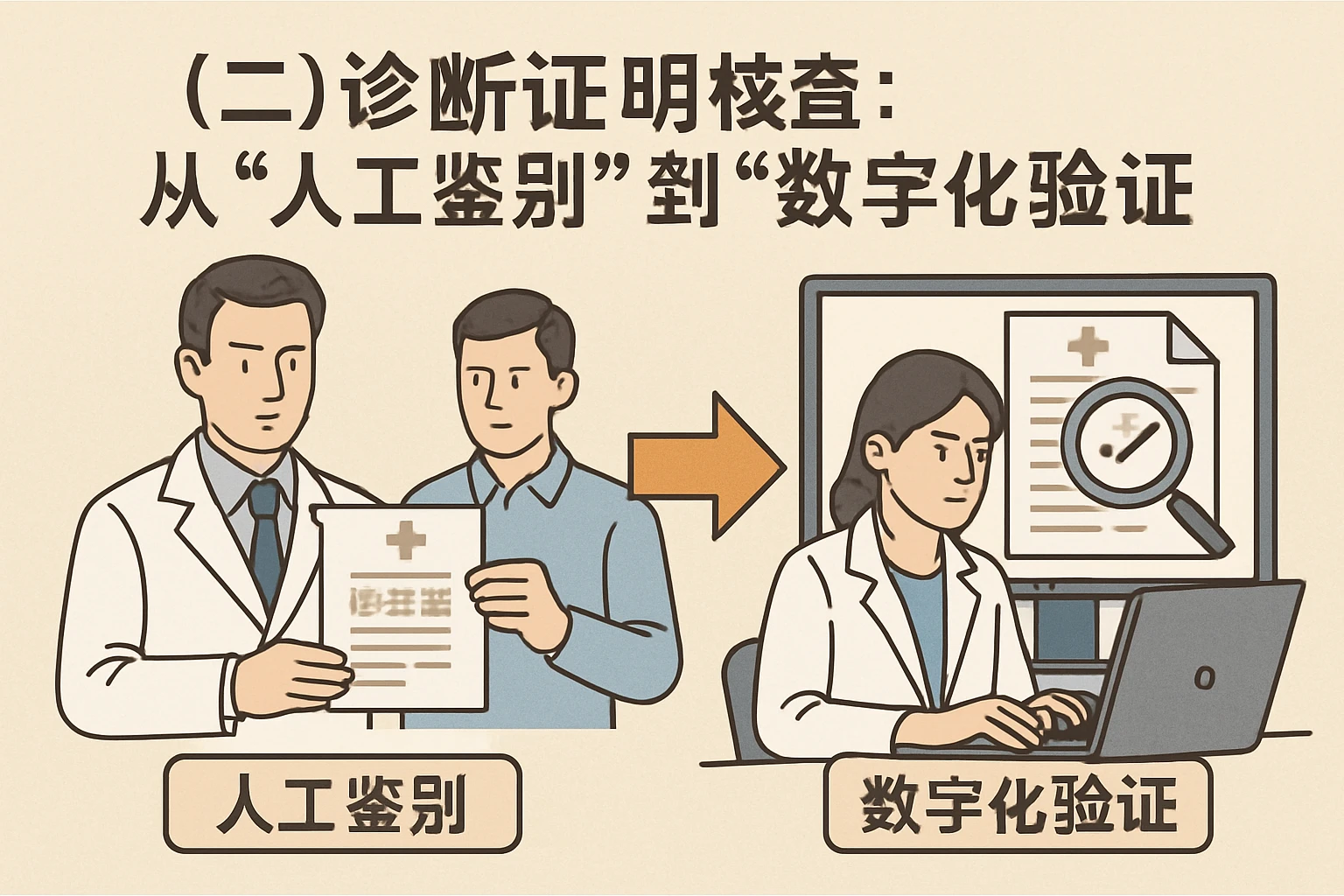 （二）诊断证明核查：从