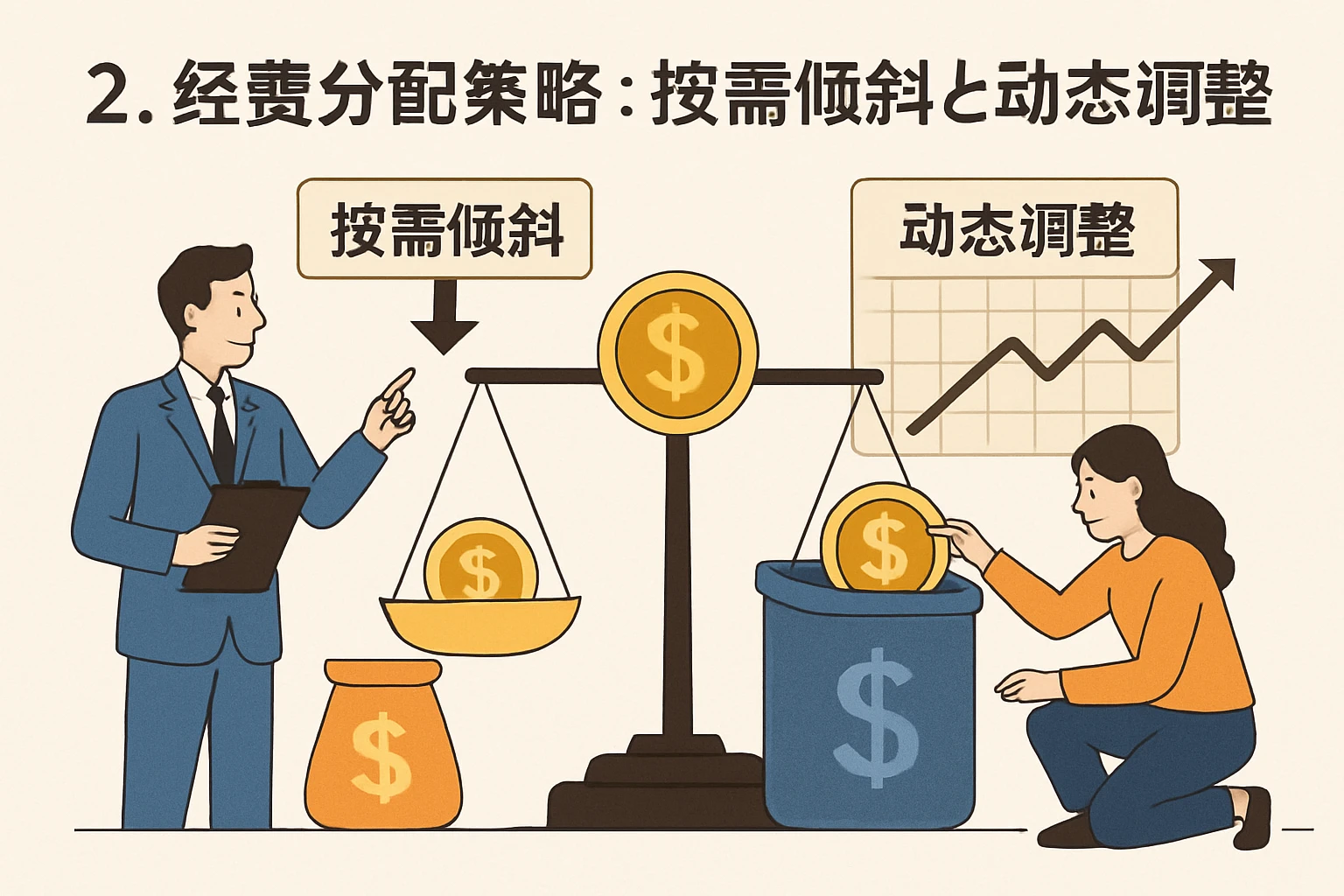 2. 经费分配策略：按需倾斜与动态调整