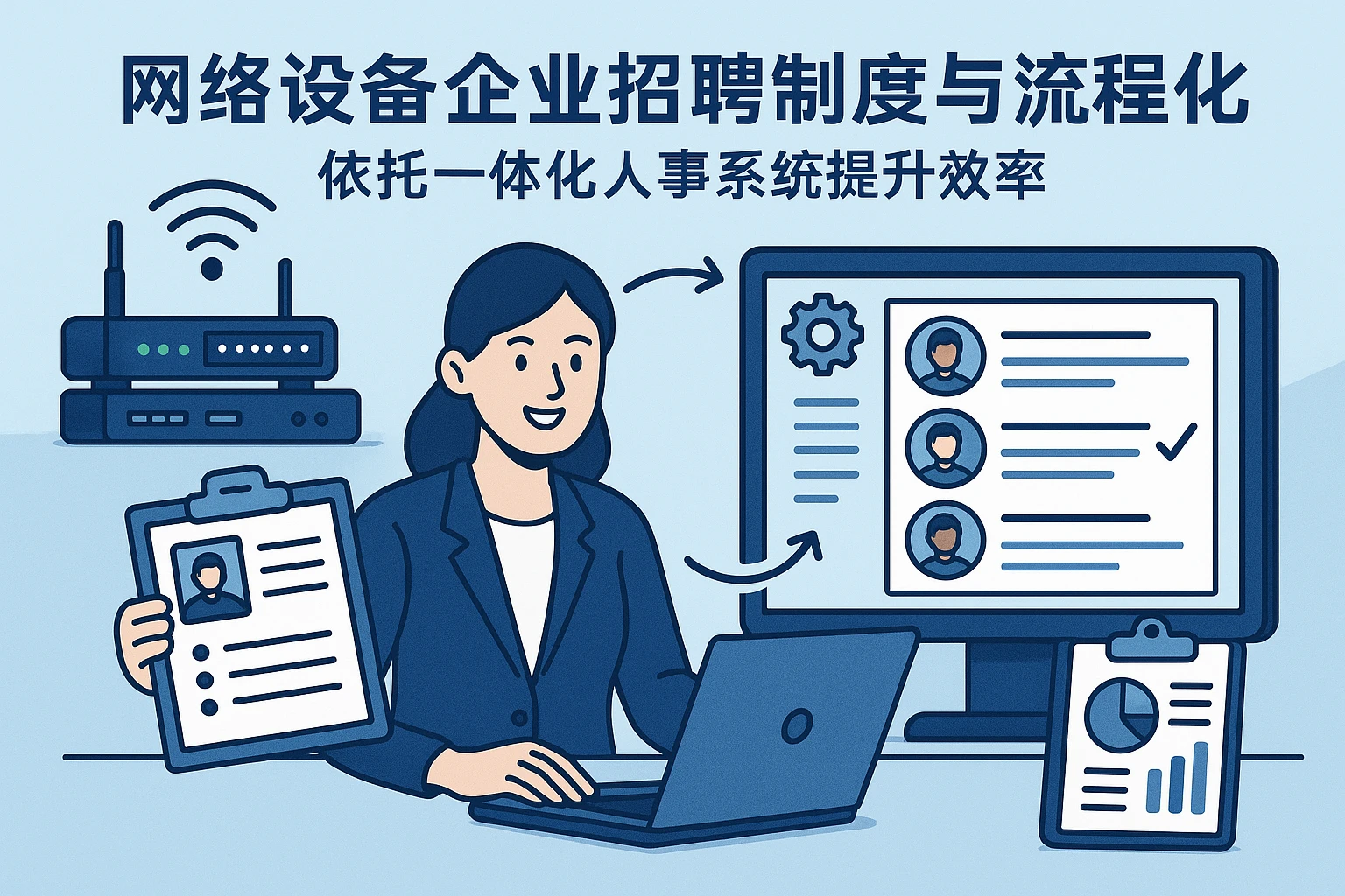 网络设备企业招聘制度与流程优化：依托一体化人事系统提升效率