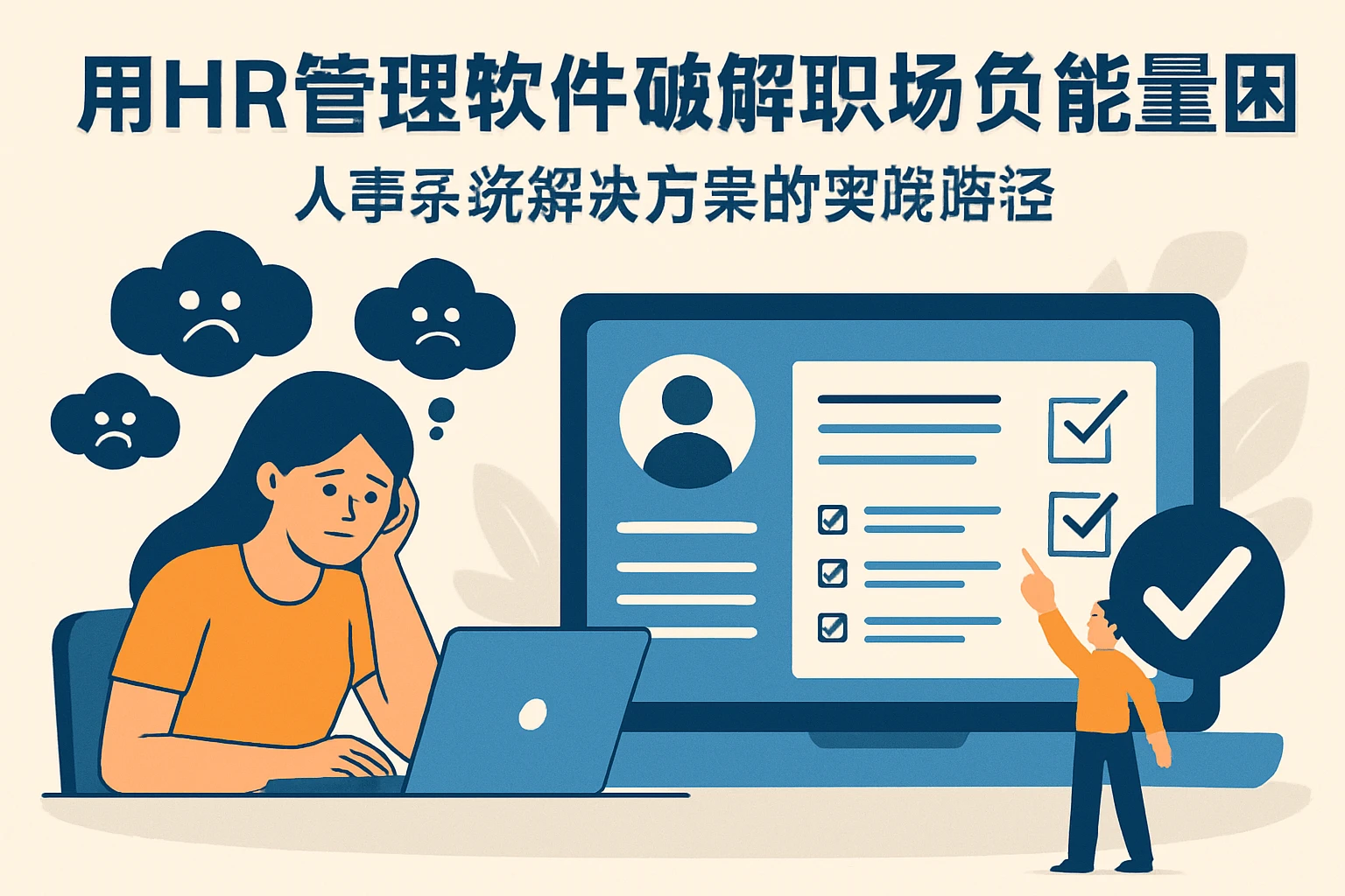用HR管理软件破解职场负能量困局：人事系统解决方案的实践路径