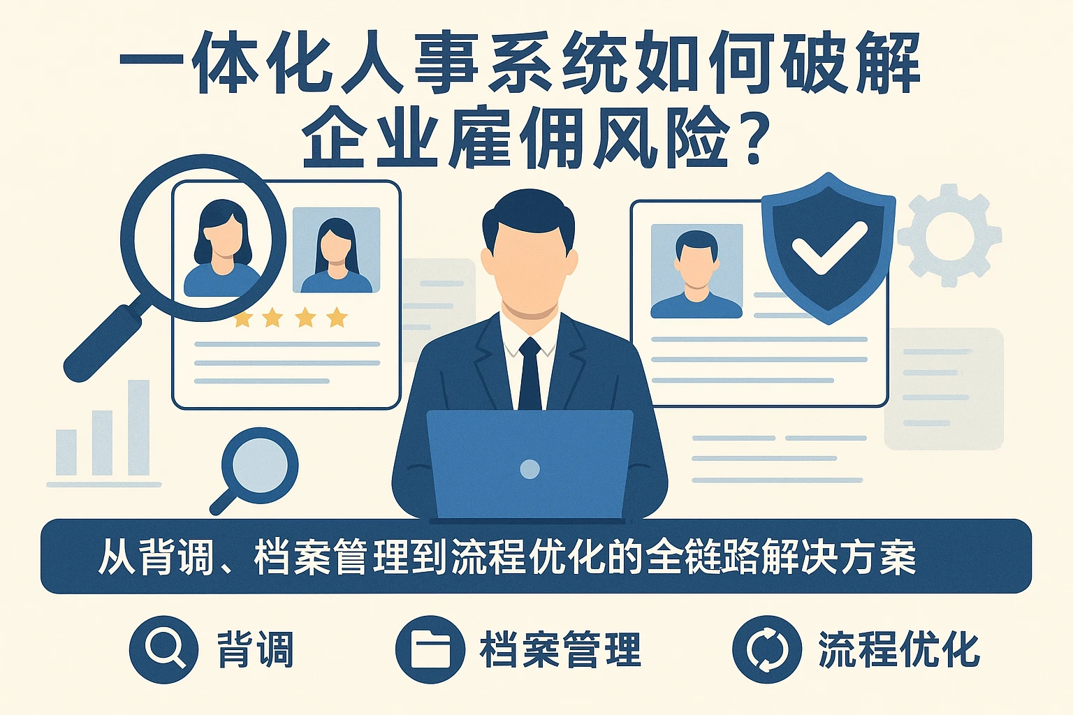 一体化人事系统如何破解企业雇佣风险？从背调、档案管理到流程优化的全链路解决方案