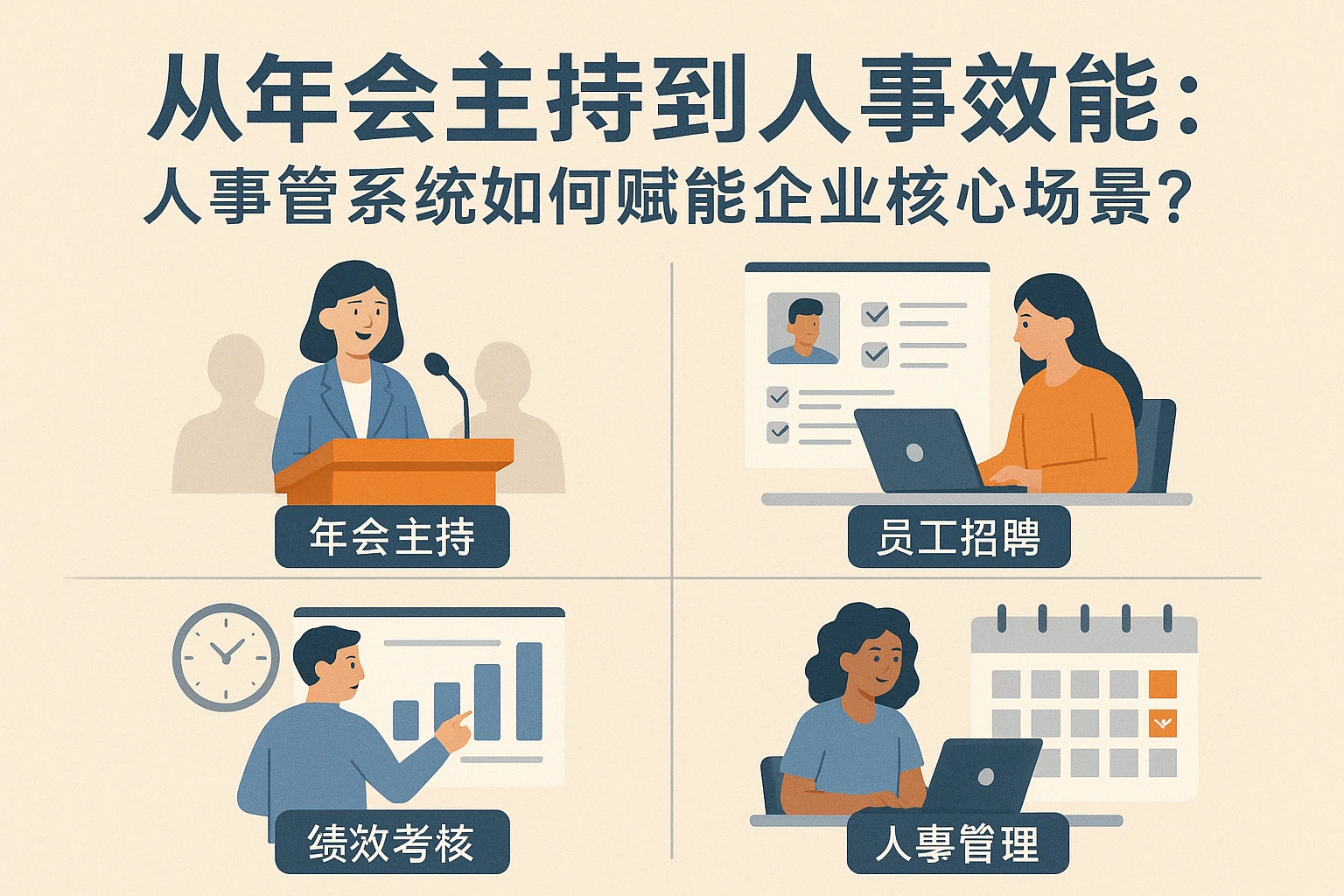 从年会主持到人事效率：人事管理系统如何赋能企业核心场景？