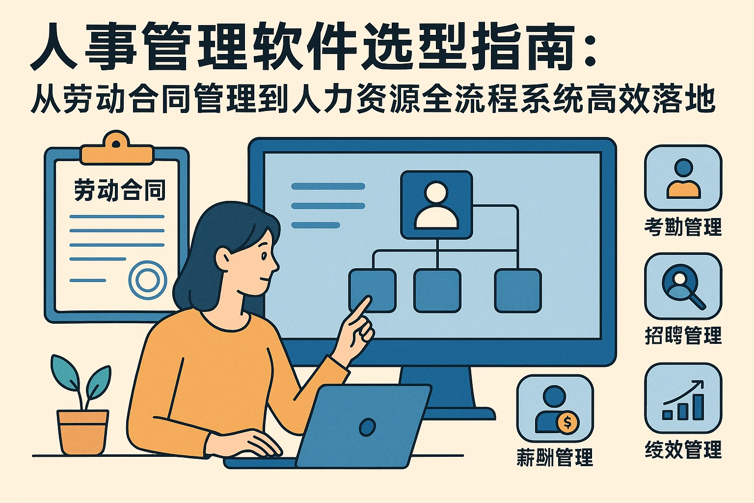 人事管理软件选型指南：从劳动合同管理到人力资源全流程系统的高效落地