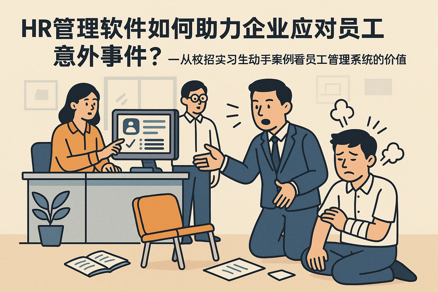HR管理软件如何助力企业应对员工意外事件？——从校招实习生动手案例看员工管理系统的价值