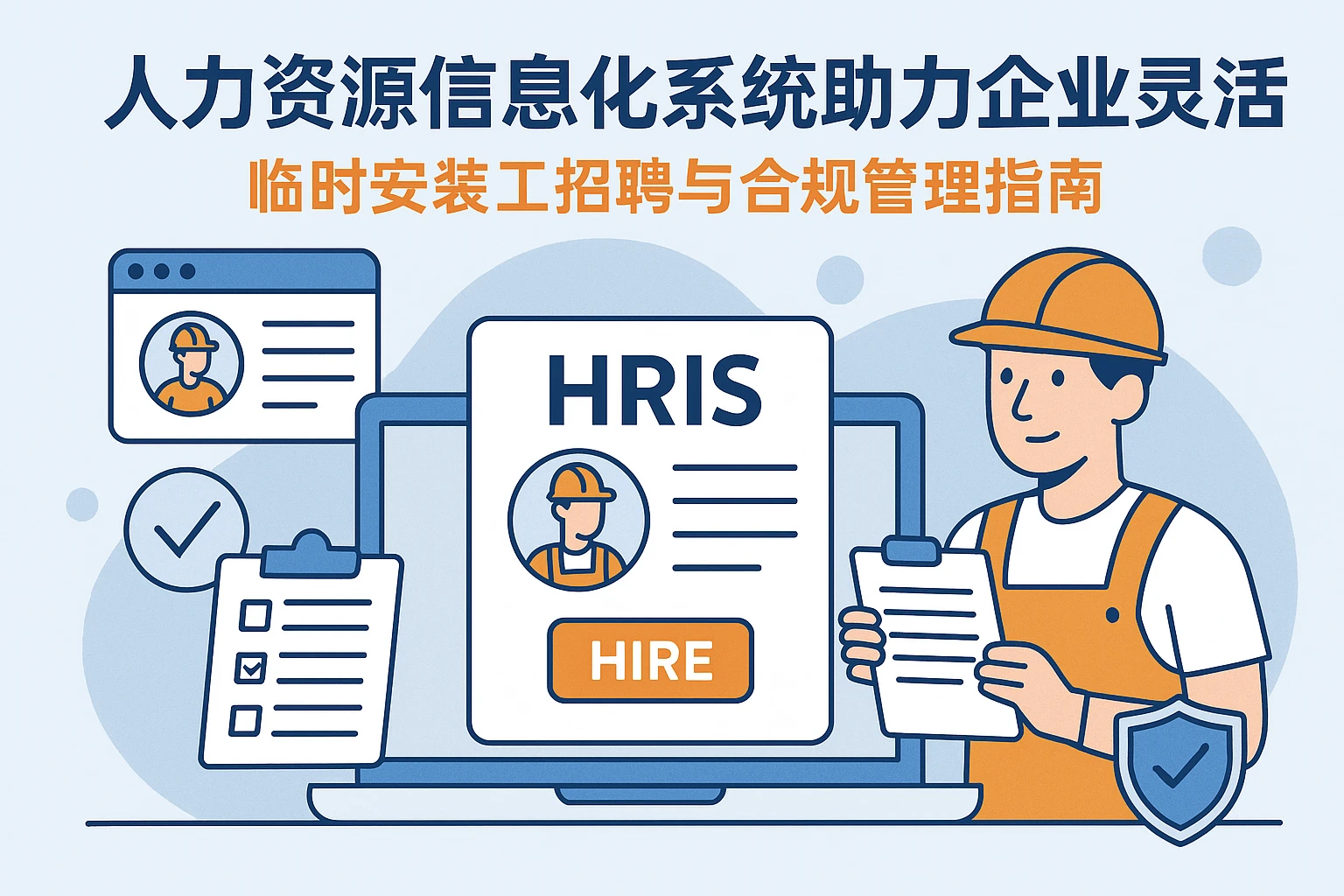 人力资源信息化系统助力企业灵活用工：临时安装工招聘与合规管理指南