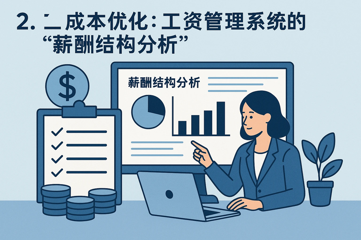 2. 成本优化：工资管理系统的“薪酬结构分析”