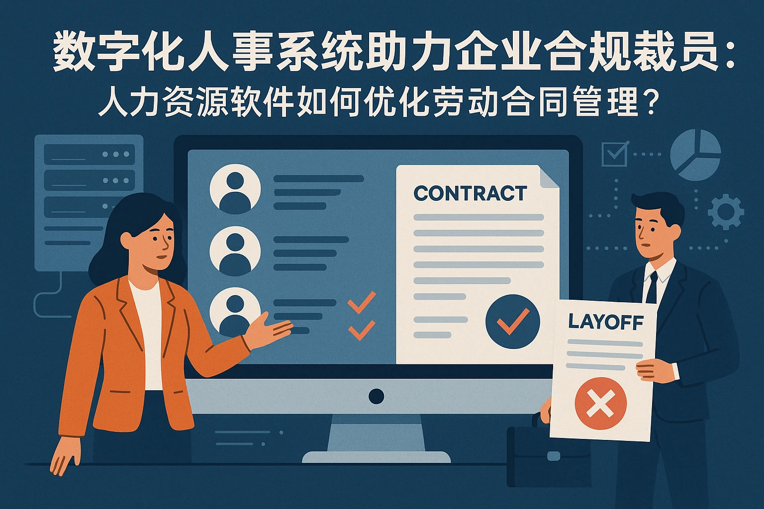 数字化人事系统助力企业合规裁员：人力资源软件如何优化劳动合同管理？