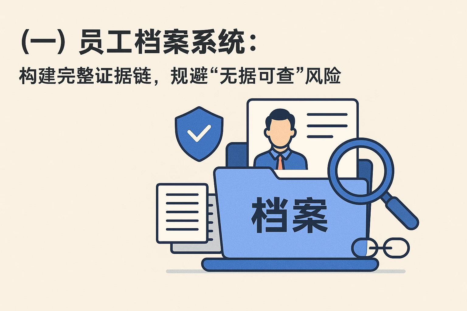 （一）员工档案系统：构建完整证据链，规避“无据可查”风险