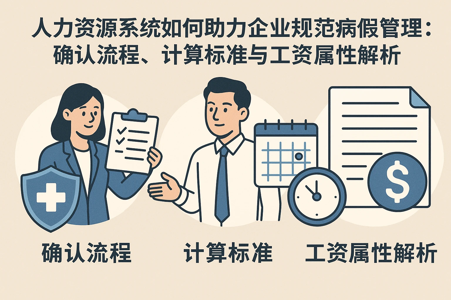 人力资源系统如何助力企业规范病假管理：确认流程、计算标准与工资属性解析