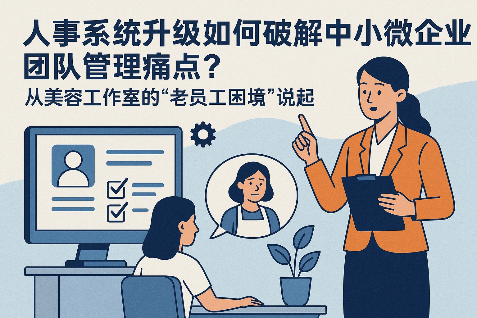 人事系统升级如何破解中小微企业团队管理痛点？从美容工作室的“老员工困境”说起
