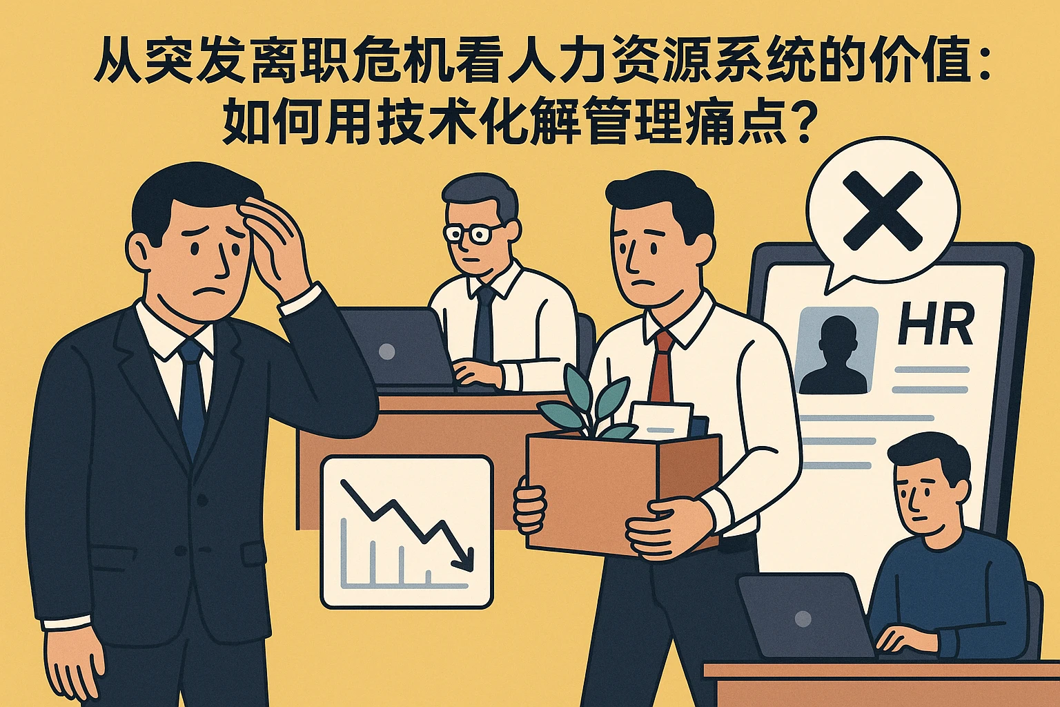从突发离职危机看人力资源系统的价值：如何用技术化解管理痛点？