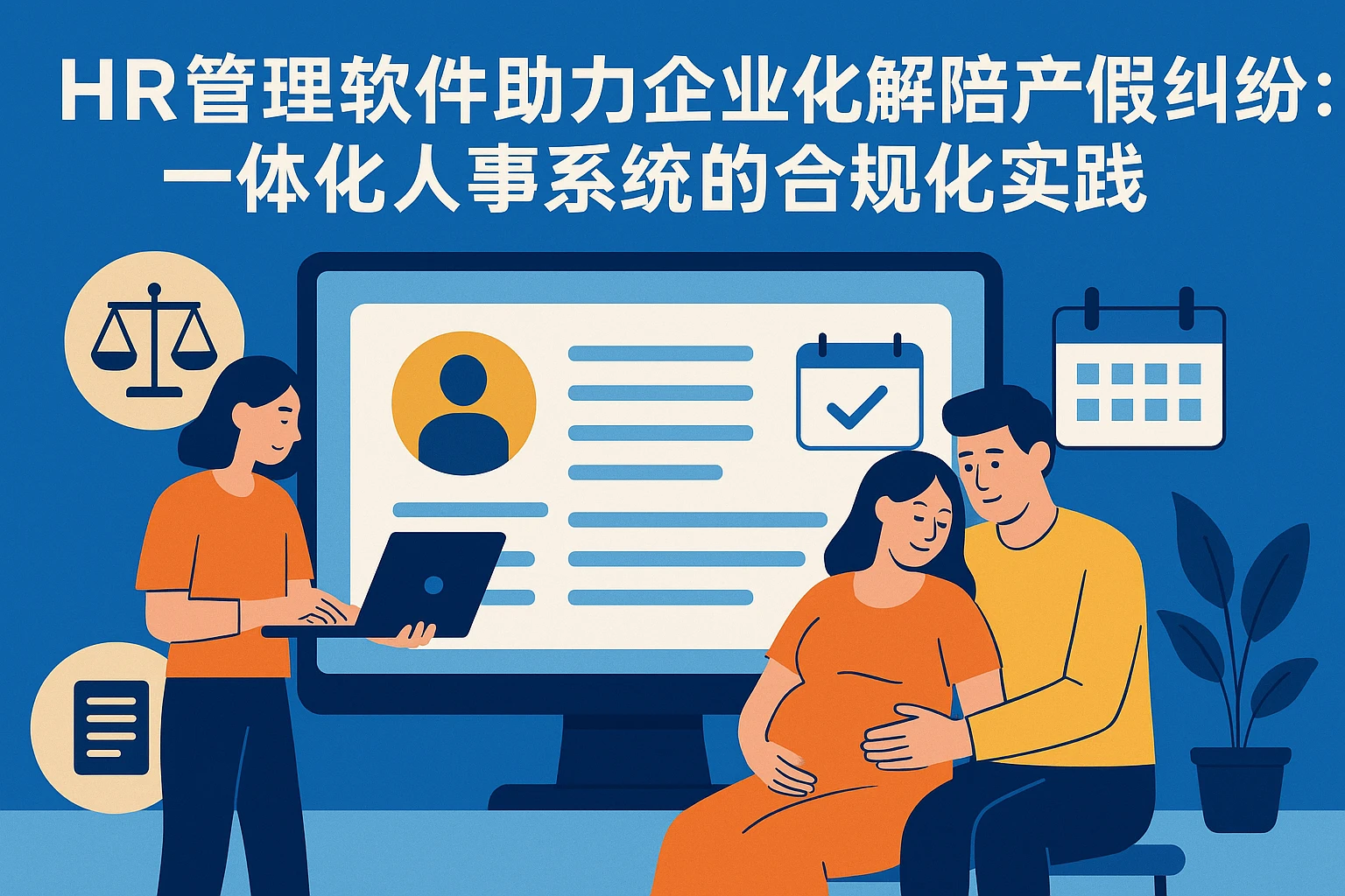 HR管理软件助力企业化解陪产假纠纷：一体化人事系统的合规化实践
