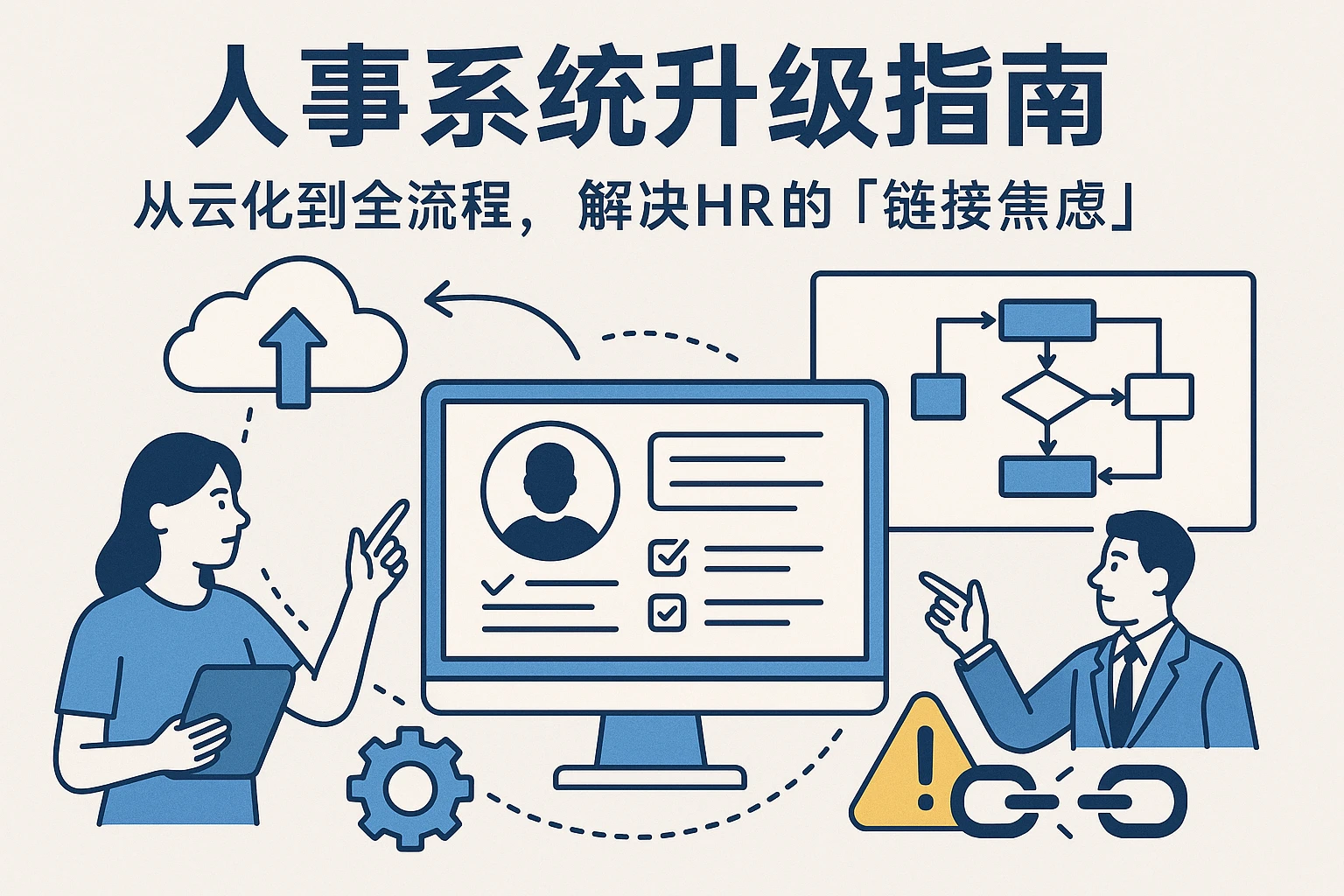 人事系统升级指南：从云化到全流程，解决HR的「链接焦虑」