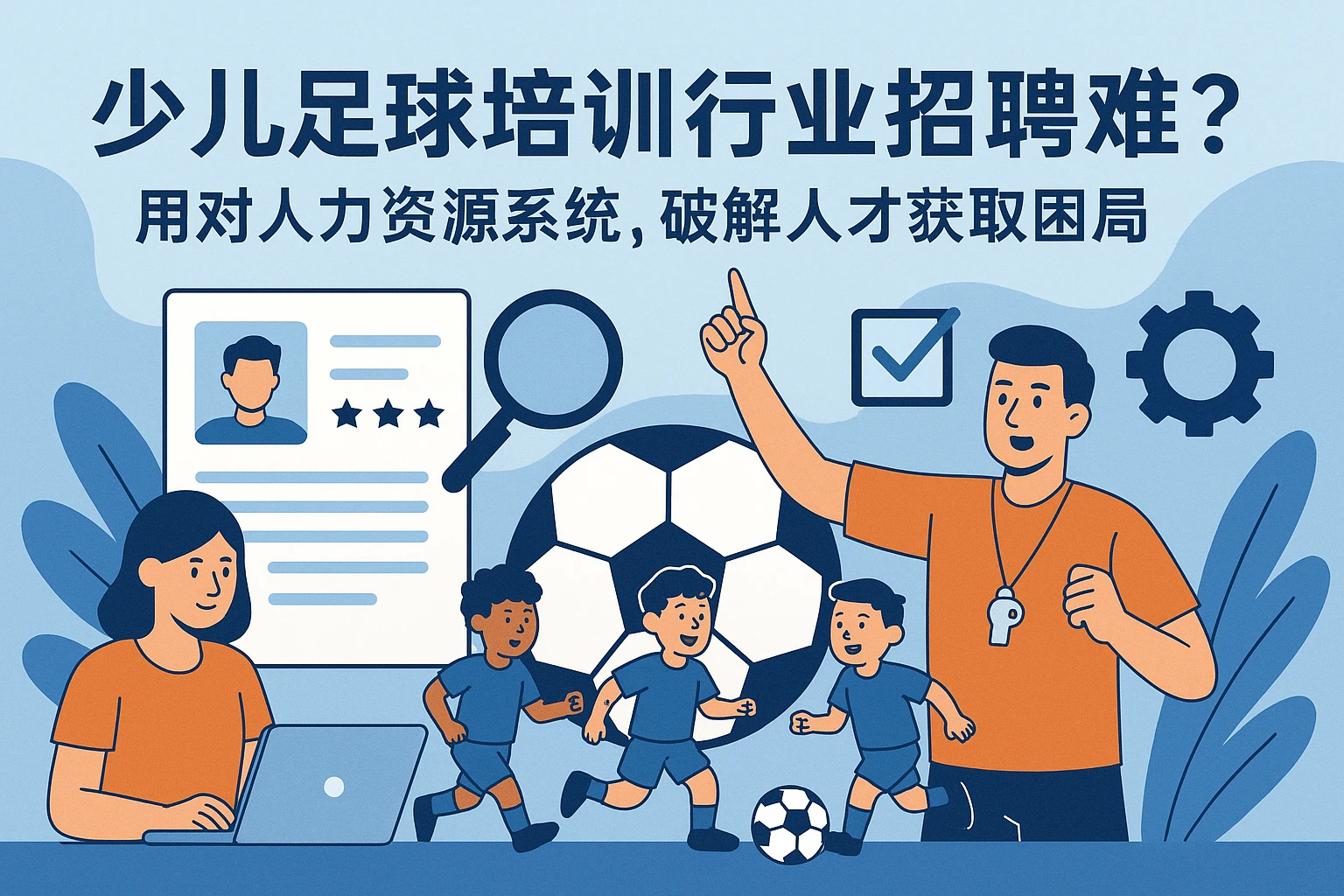 少儿足球培训行业招聘难？用对人力资源系统，破解人才获取困局
