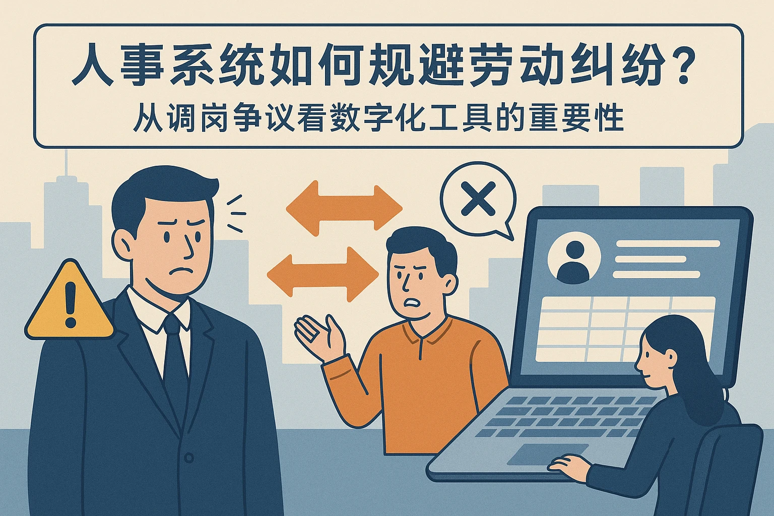 人事系统如何规避劳动纠纷？从调岗争议看数字化工具的重要性