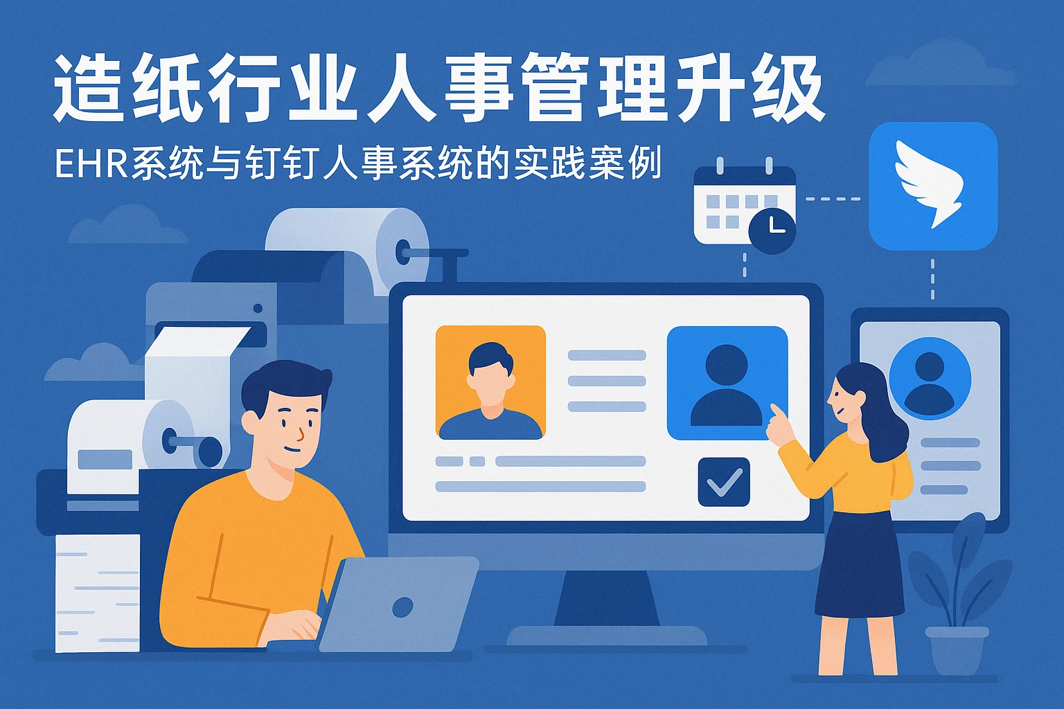 造纸行业人事管理升级：EHR系统与钉钉人事系统的实践案例