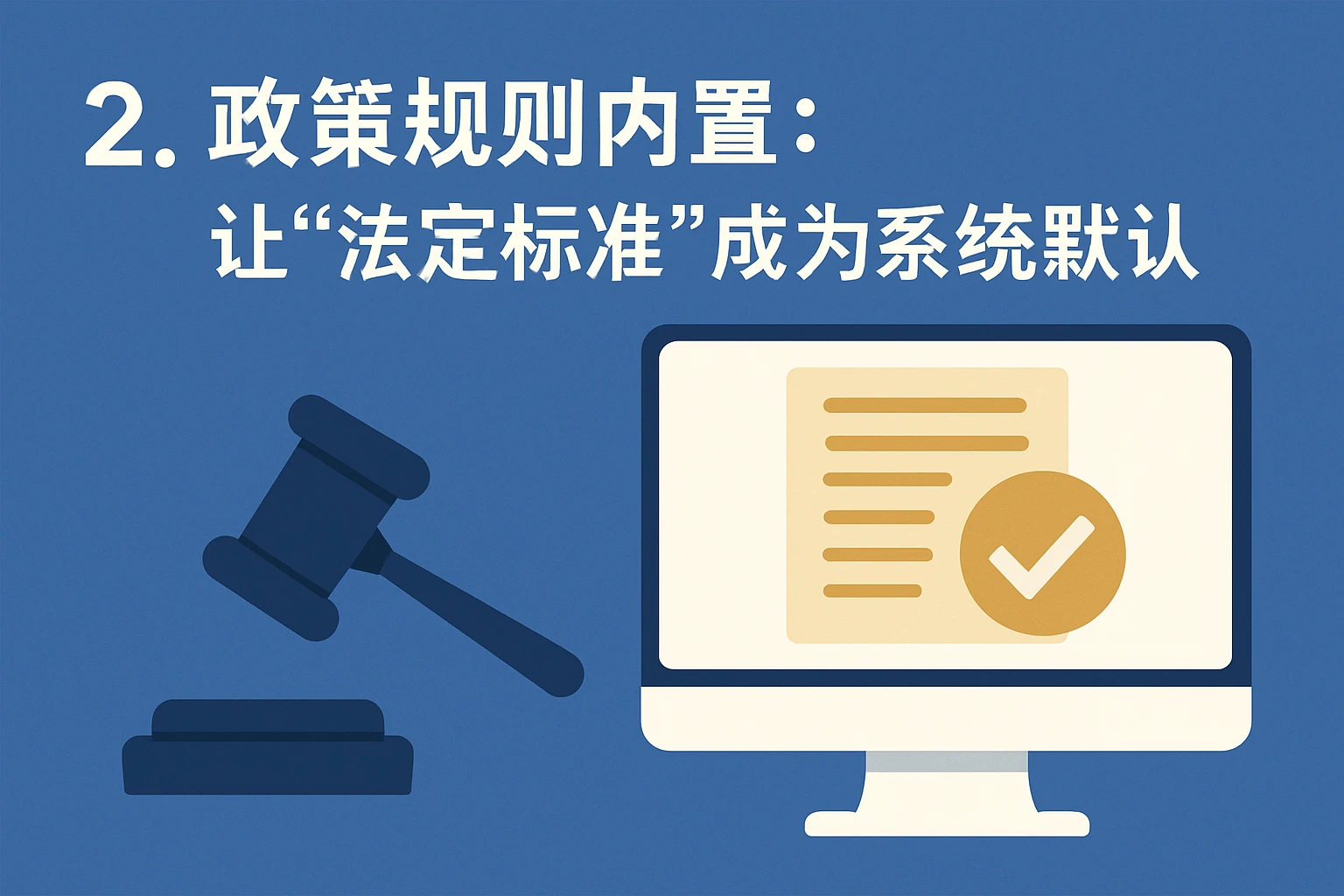 2. 政策规则内置：让“法定标准”成为系统默认