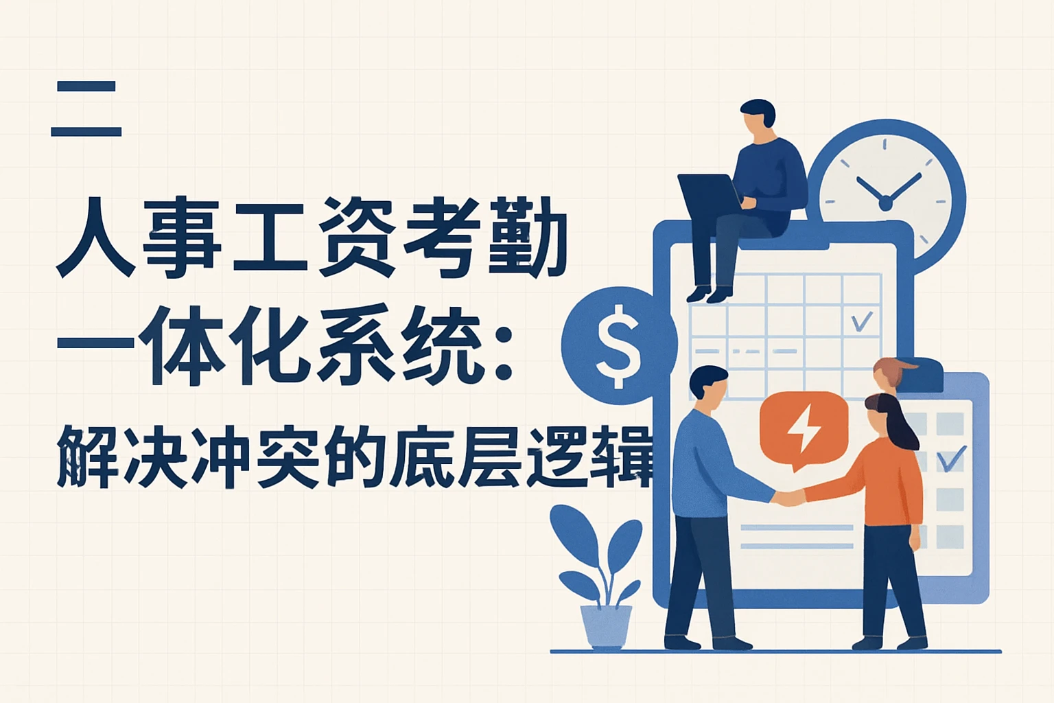 二、人事工资考勤一体化系统：解决冲突的底层逻辑