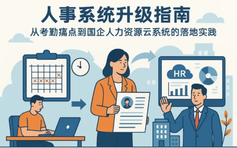 人事系统升级指南：从考勤痛点到国企人力资源云系统的落地实践