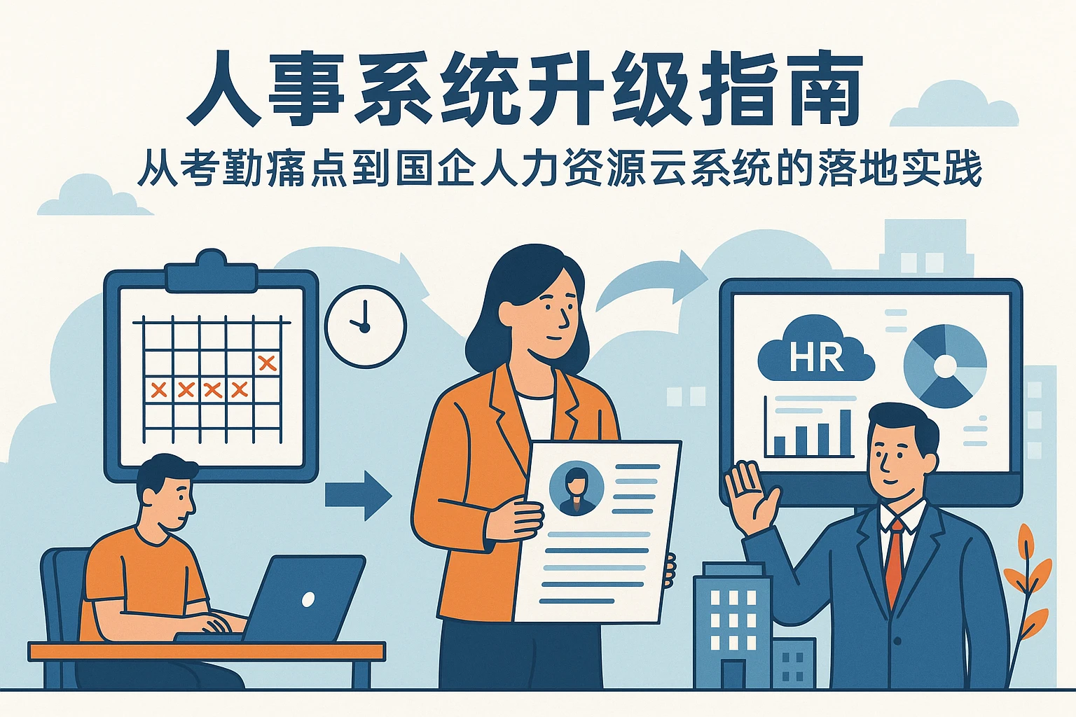 人事系统升级指南：从考勤痛点到国企人力资源云系统的落地实践