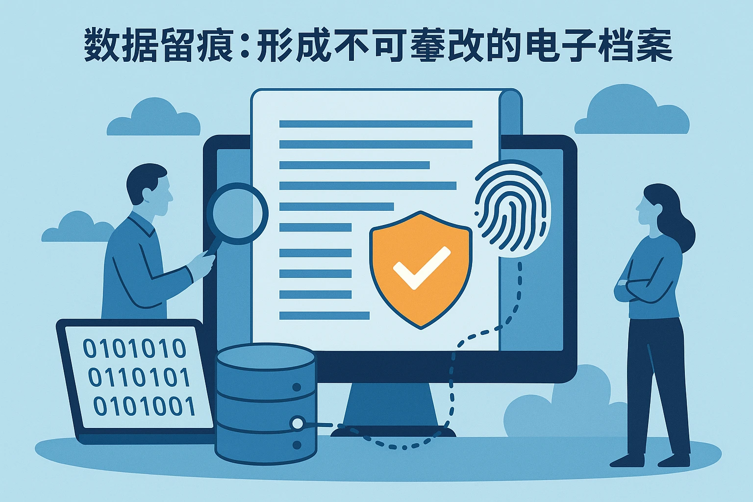 2. 数据留痕：形成不可篡改的电子档案
