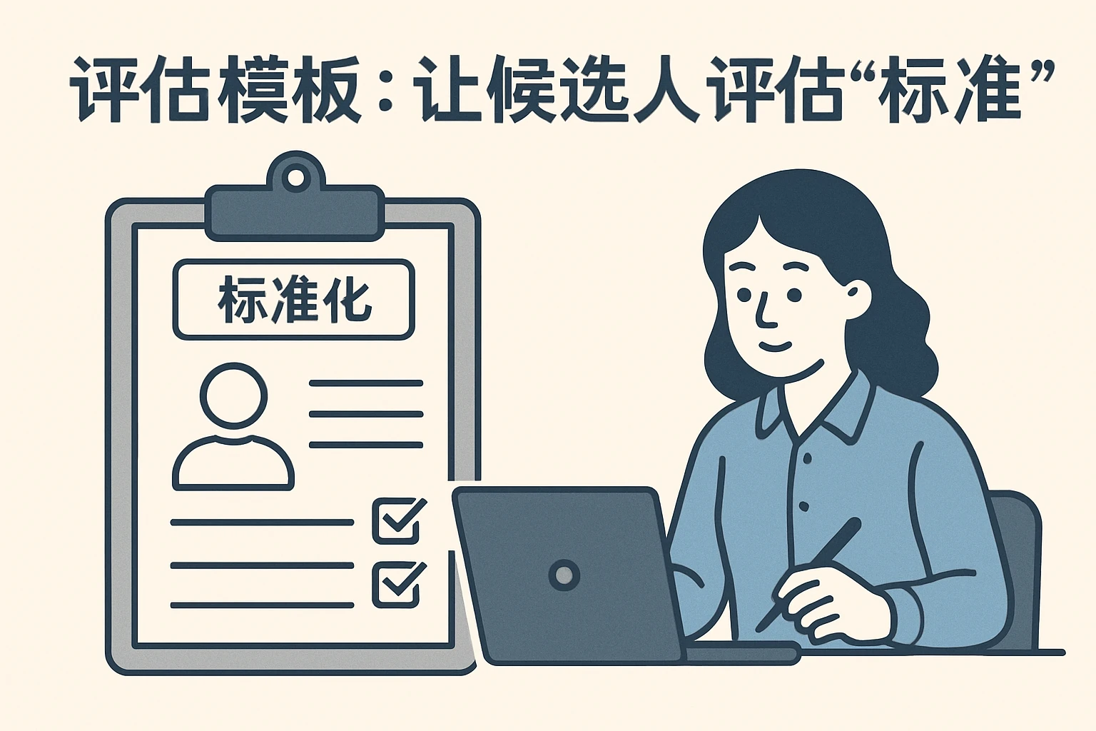 2. 评估模板：让候选人评估“标准化”