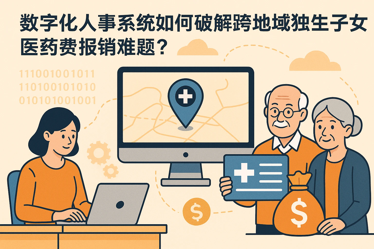 数字化人事系统如何破解跨地域独生子女医药费报销难题？