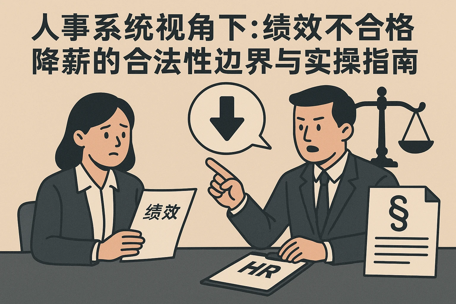 人事系统视角下：绩效不合格降薪的合法性边界与实操指南
