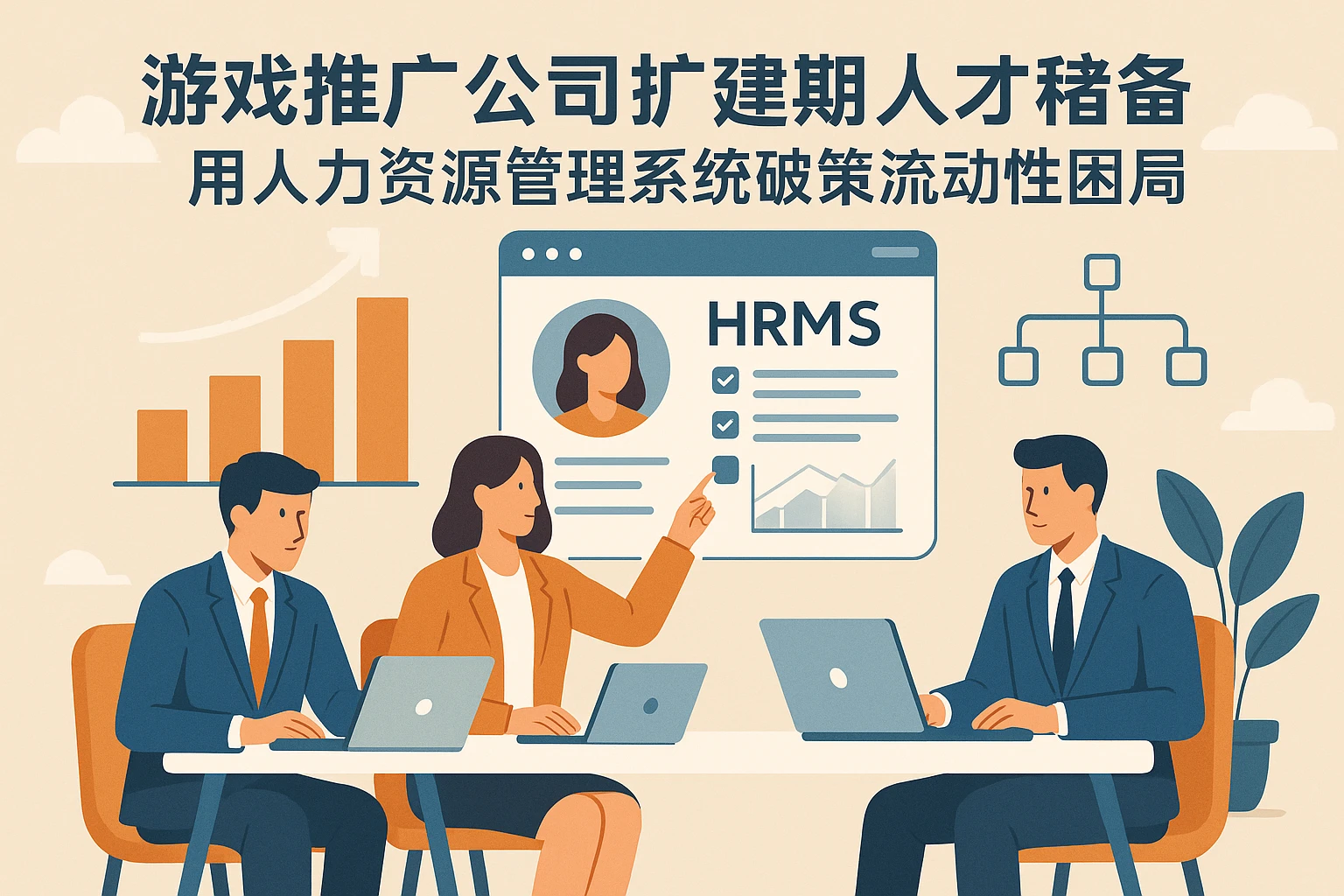 游戏推广公司扩建期人才储备：用人力资源管理系统破解流动性困局
