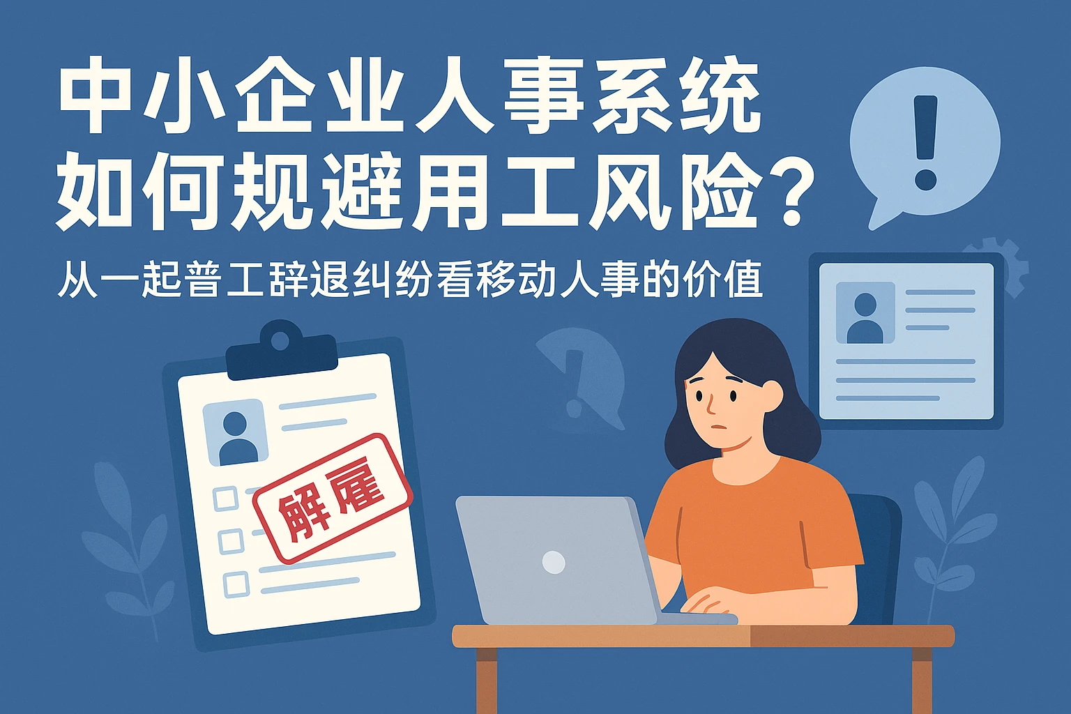 中小企业人事系统如何规避用工风险？从一起普工辞退纠纷看移动人事的价值
