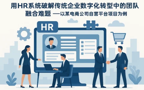 用HR系统破解传统企业数字化转型中的团队融合难题——以某电商公司自营平台项目为例