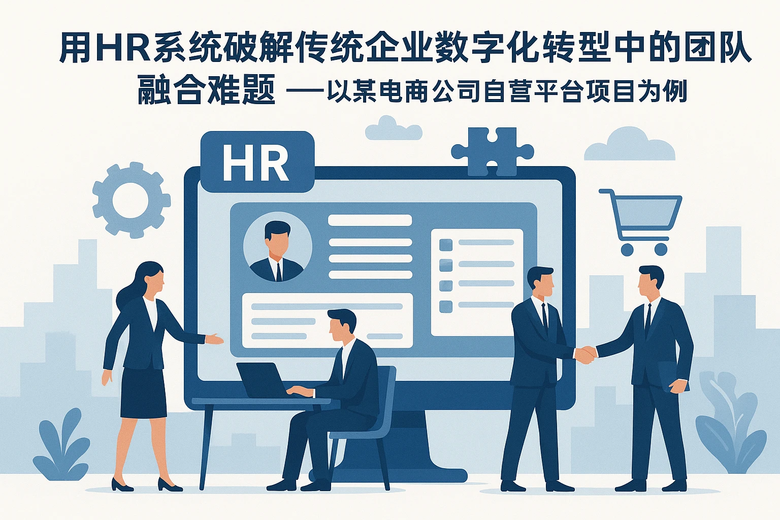 用HR系统破解传统企业数字化转型中的团队融合难题——以某电商公司自营平台项目为例