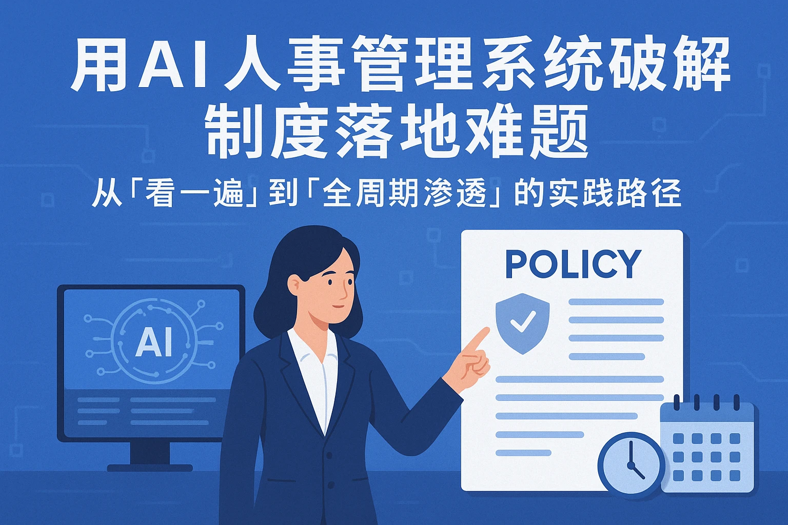 用AI人事管理系统破解制度落地难题：从“看一遍”到“全周期渗透”的实践路径