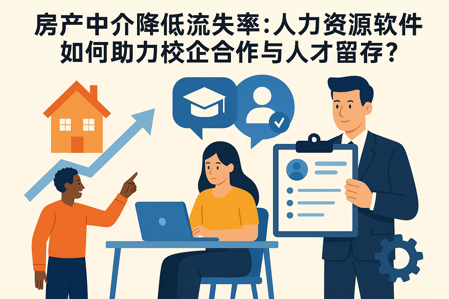 房产中介降低流失率：人力资源软件如何助力校企合作与人才留存？