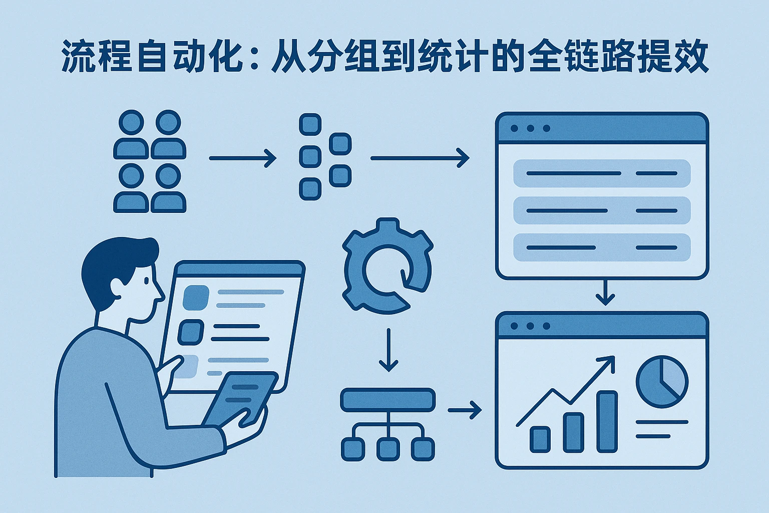 2. 流程自动化：从分组到统计的全链路提效