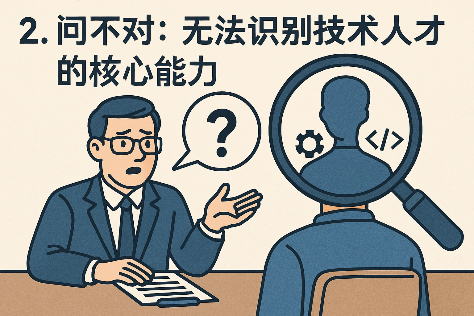 2. “问不对”：无法识别技术人才的核心能力