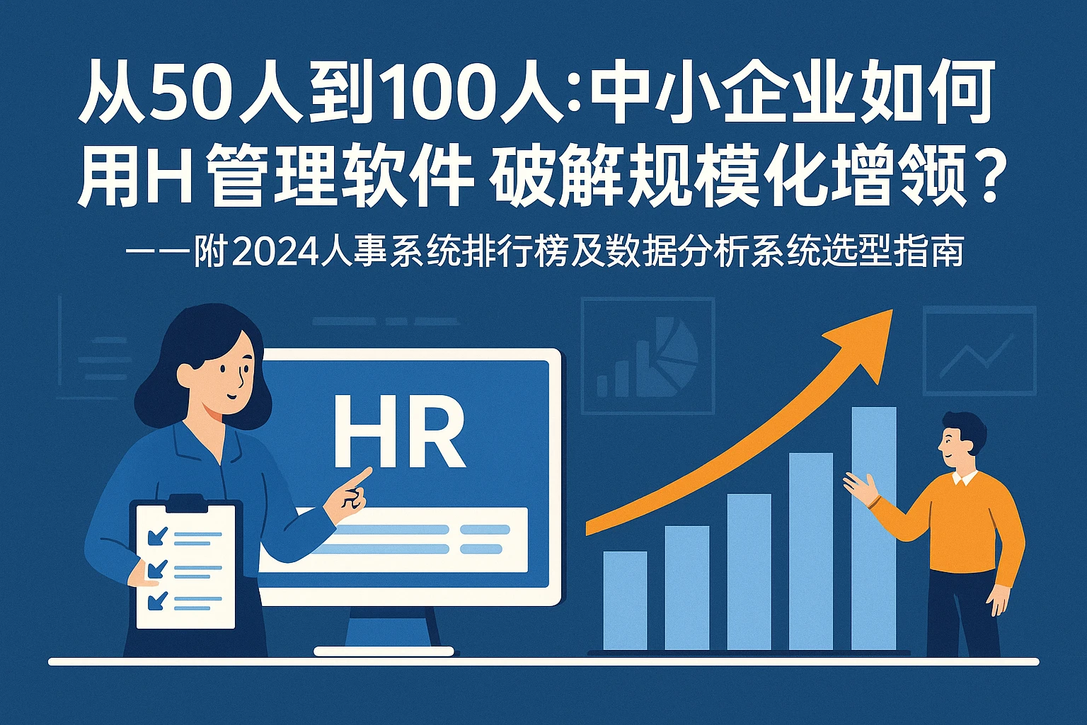 从50人到100人：中小企业如何用HR管理软件破解规模化增长瓶颈？——附2024人事系统排行榜及数据分析系统选型指南