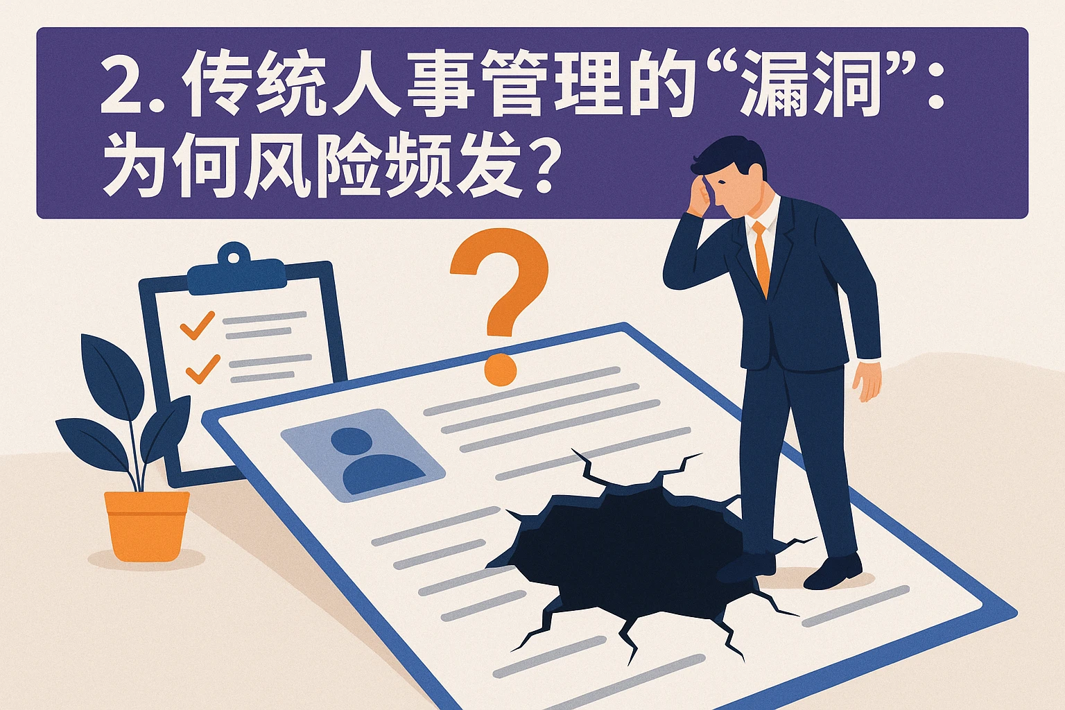 2. 传统人事管理的“漏洞”：为何风险频发？