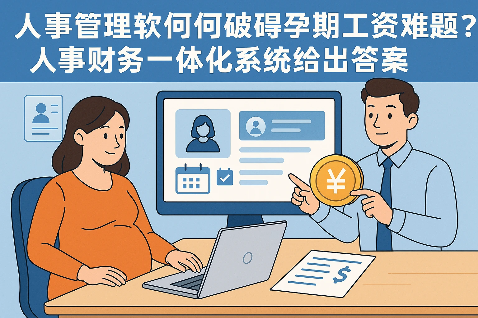 人事管理软件如何破解孕期请假工资难题？人事财务一体化系统给出答案