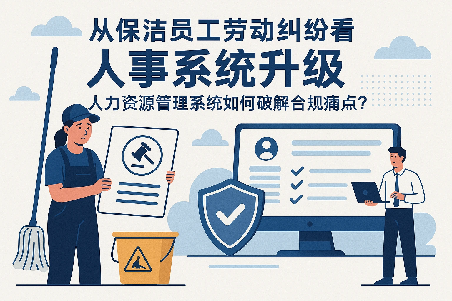 从保洁员工劳动纠纷看人事系统升级：人力资源管理系统如何破解合规痛点？