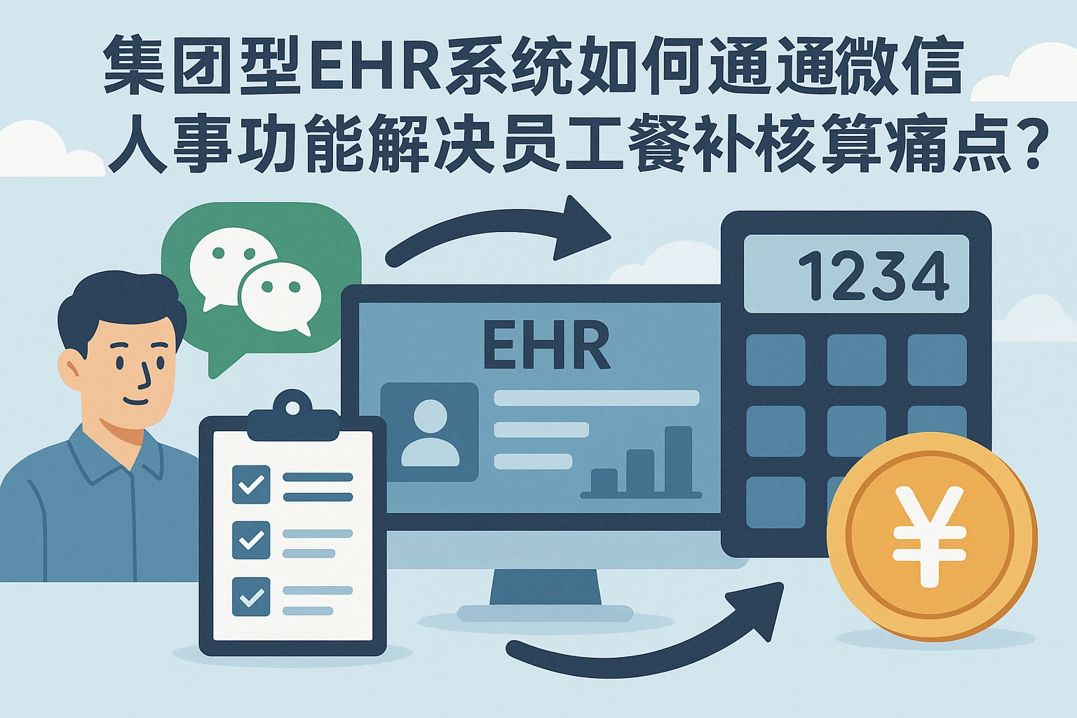 集团型EHR系统如何通过微信人事功能解决员工餐补核算痛点？