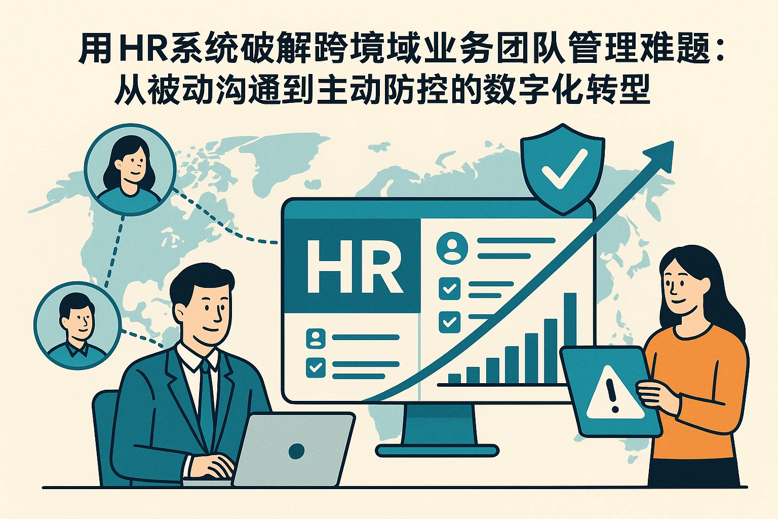 用HR系统破解跨区域业务团队管理难题：从被动沟通到主动防控的数字化转型