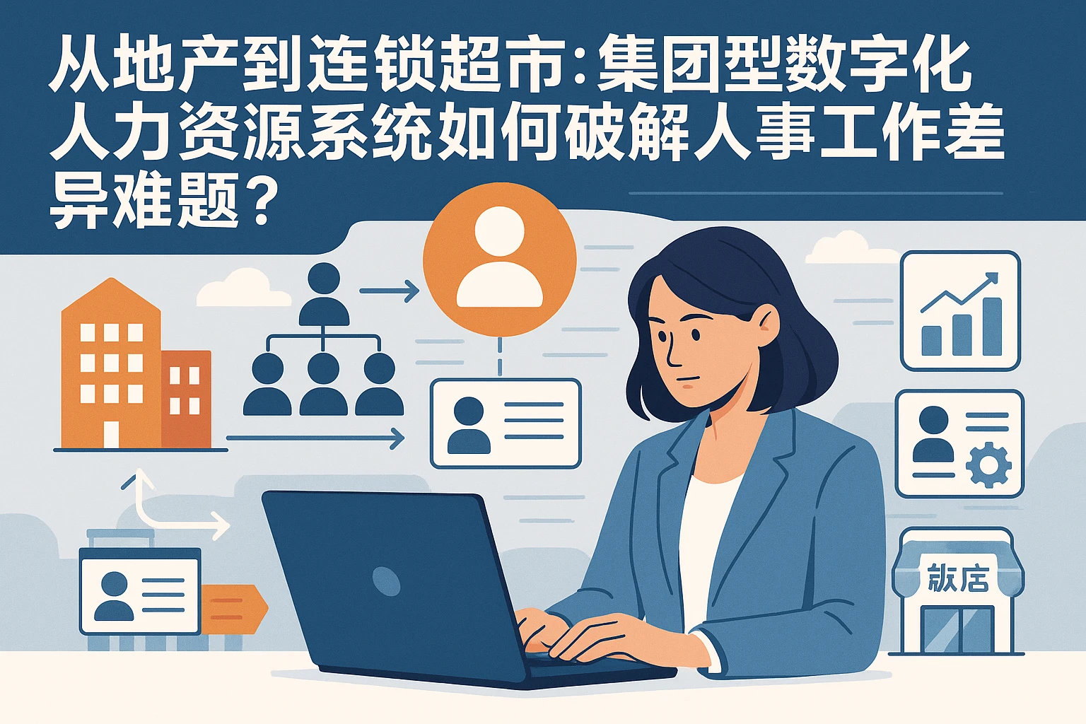 从地产到连锁超市：集团型数字化人力资源系统如何破解人事工作差异难题？