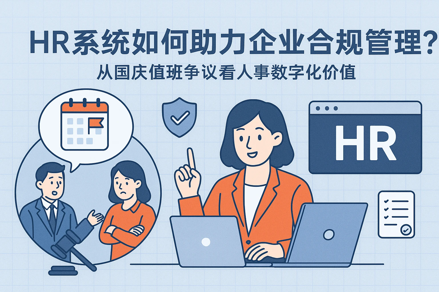HR系统如何助力企业合规管理？从国庆值班争议看人事数字化价值