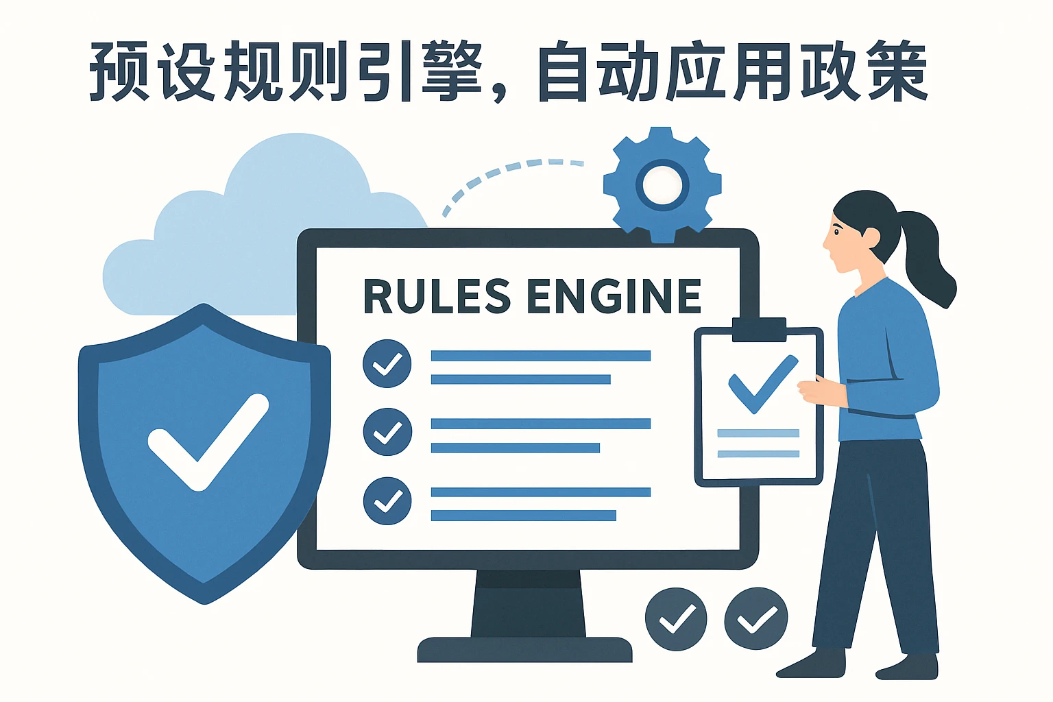 2. 预设规则引擎，自动应用政策